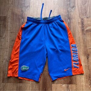 Nike Florida Gators Basketball Shorts Mens Activewear Blue Orange Size Small